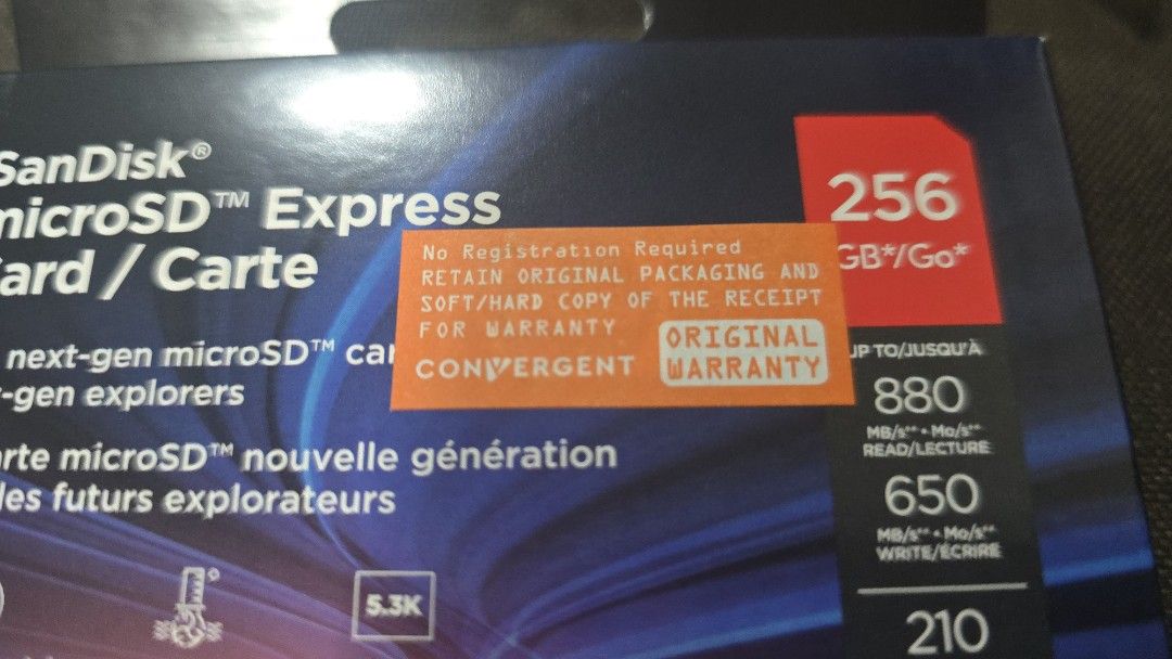 Sandisk Microsd Express 256GB ( Switch 2 )63220747789442112