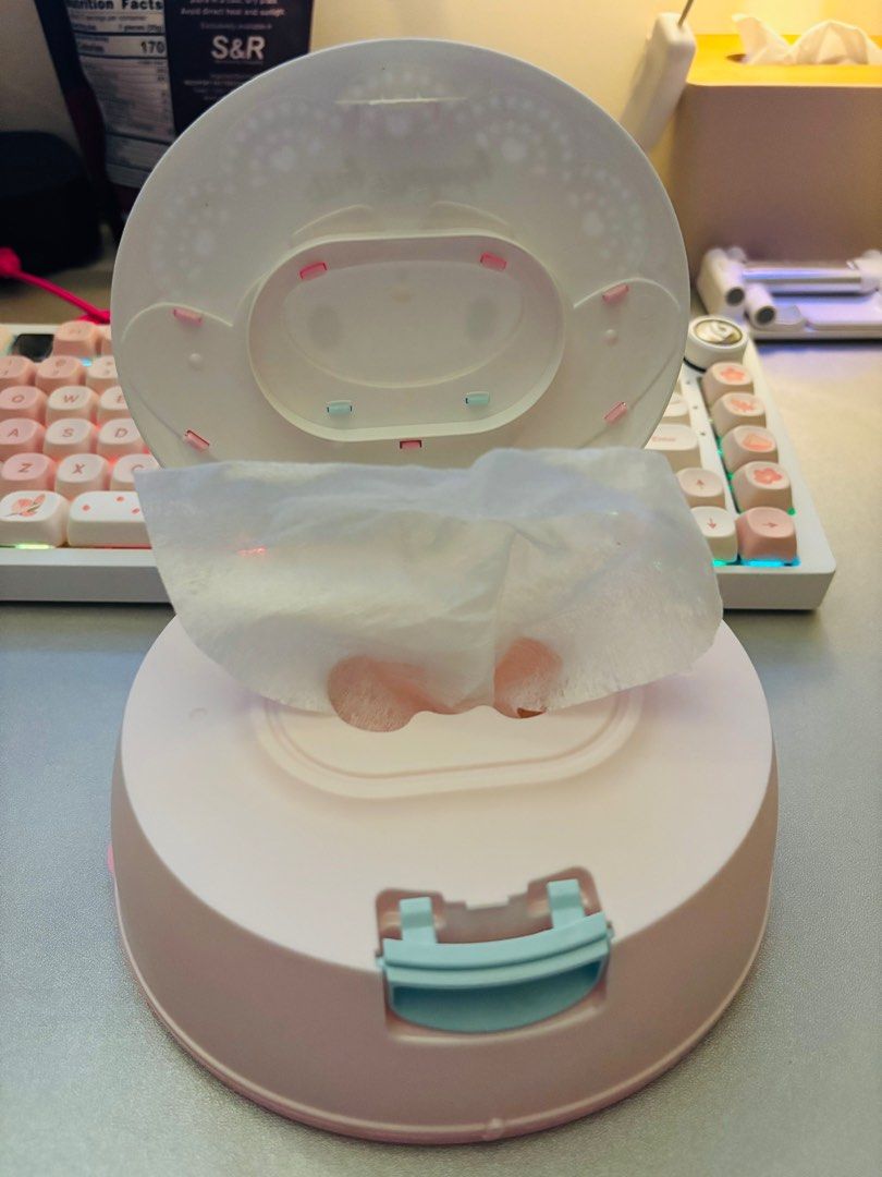 Sanrio My Melody Wipes Dispenser (Category: Diapers & Baby Wipes) located in Imus. Submitted by yummyfinds (Listing ID 1382002813, Image 3). Description: Sanrio My Melody Wipes Dispenser Barely used, kept only Original from Japan.