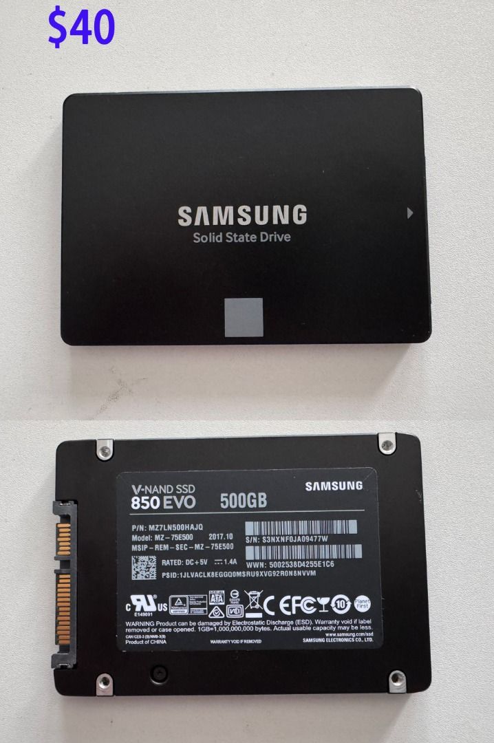 SATA 2.5 inch Samsung 850 EVO 500GB SSD632222873569311121