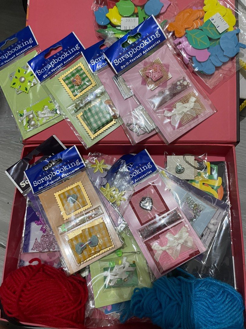 Scrapbook Materials [TAKE ALL] (Category: Craft Supplies & Tools) located in Pasig City. Submitted by triciaaax (Listing ID 1381908121, Image 2). Description: .