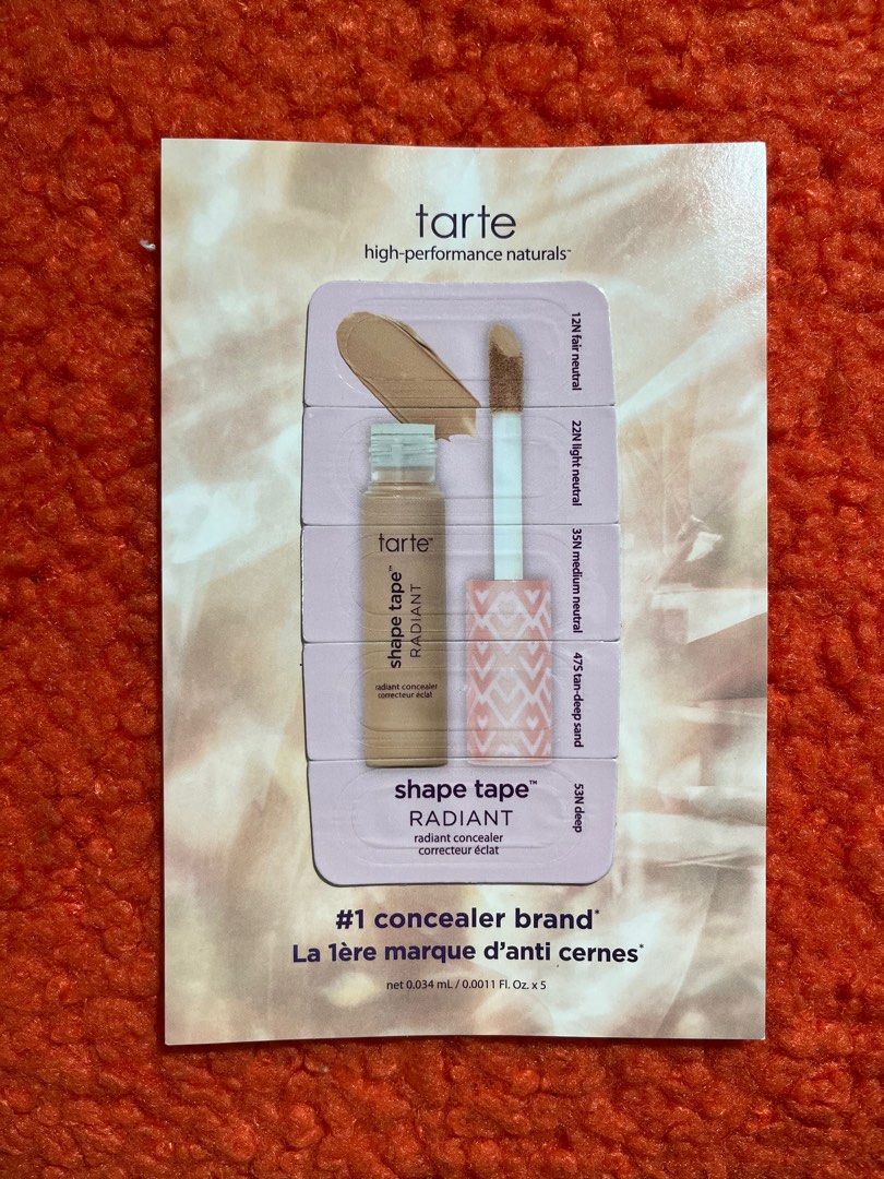 Tarter high performance concealer tester (Category: Makeup) located in Pasig City. Submitted by closetcleanoutmnl (Listing ID 1381989802, Image 1). Description: 💯 authentic Tarte high performance naturals concealer .