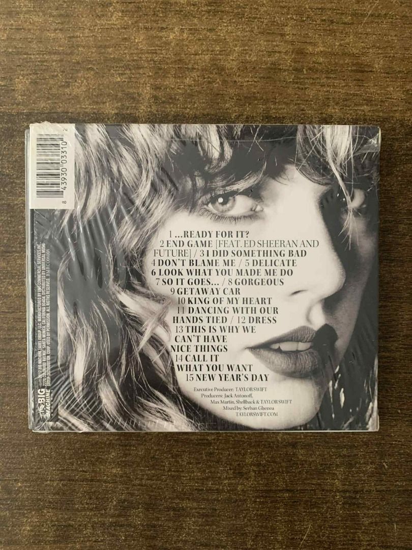 Taylor Swift - reputation CD Album (Category: CDs & DVDs) located in Iligan City. Submitted by peetabuns (Listing ID 1381919630, Image 2). Description: Unused No damages Premium copy With freebies.