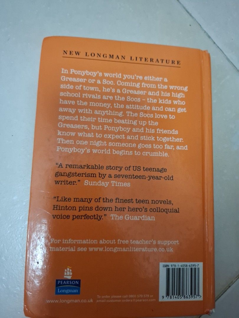 The Outsiders by S.E. Hinton, Hobbies & Toys, Books & Magazines ...