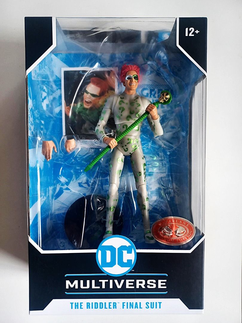 THE RIDDLER Final Suit Batman Forever DC Multiverse McFarlane Platinum Action Figure (Category: Figurines & Statues) located in Cebu City. Submitted by comicare (Listing ID 1381930371, Image 1). Description: Please take time to READ: THE RIDDLER Final Suit Batman Forever DC Multiverse McFarlane Platinum 2.8k 📌 photo of actual item posted 📌 mint in a sealed box (MISB) 📌 fixed price 📌 payment 1st before shipping 📌 location is in Cebu City 📌 p