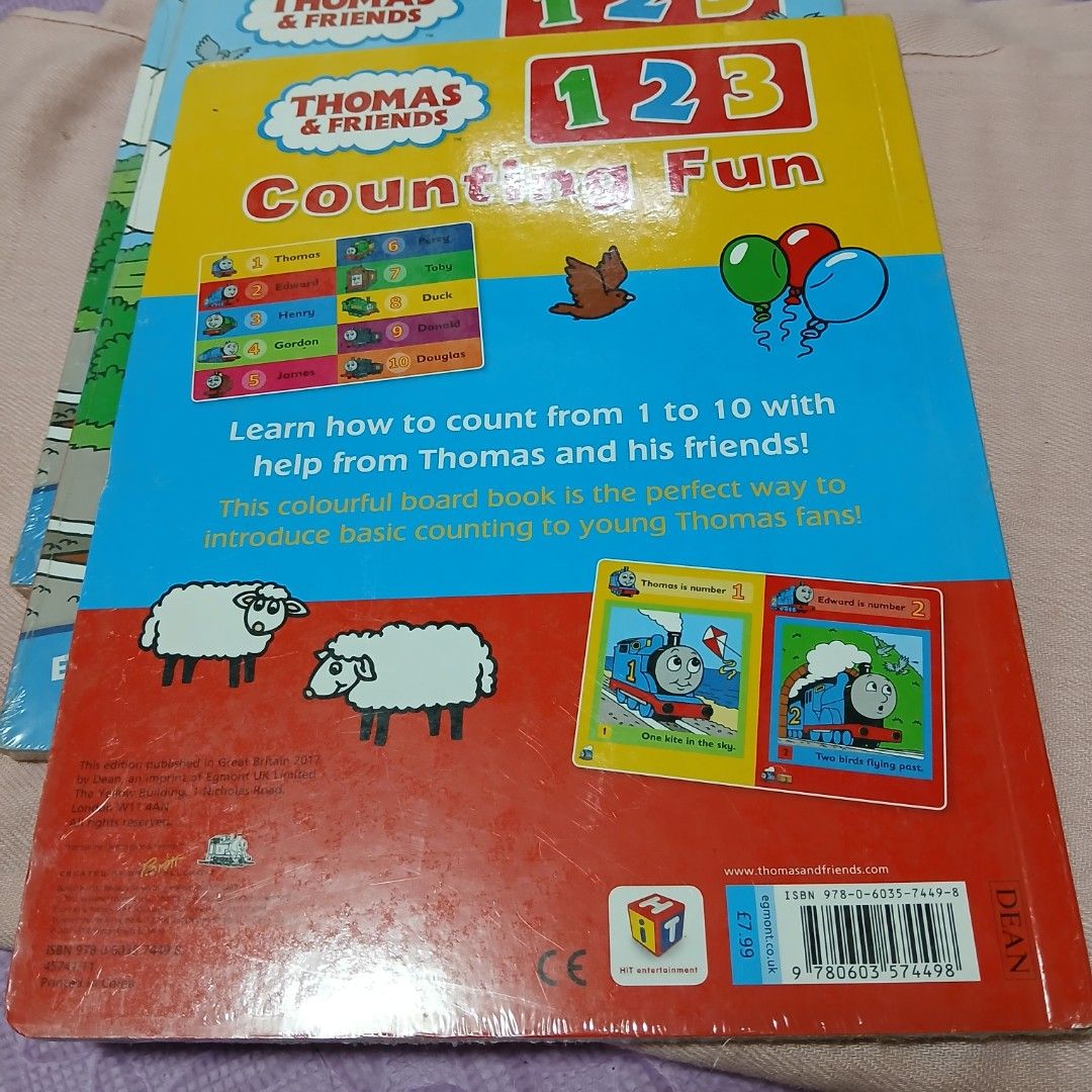 Thomas & Friends Counting Fun big boardbook (Category: Children's Books) located in Taguig. Submitted by mayor_vito (Listing ID 1381961043, Image 2). Description: ✔️MOP: Payment 1st thru GCash, Maya or BPI ✔️MOD: SCO, J&T and Lala/Grab ✔️Loc: Taguig City.