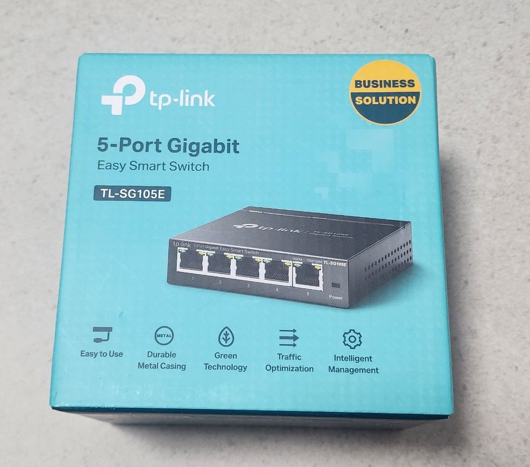 TP-Link 5-Port Gigabit Easy Smart Switch TL-SG105E63218248622595111