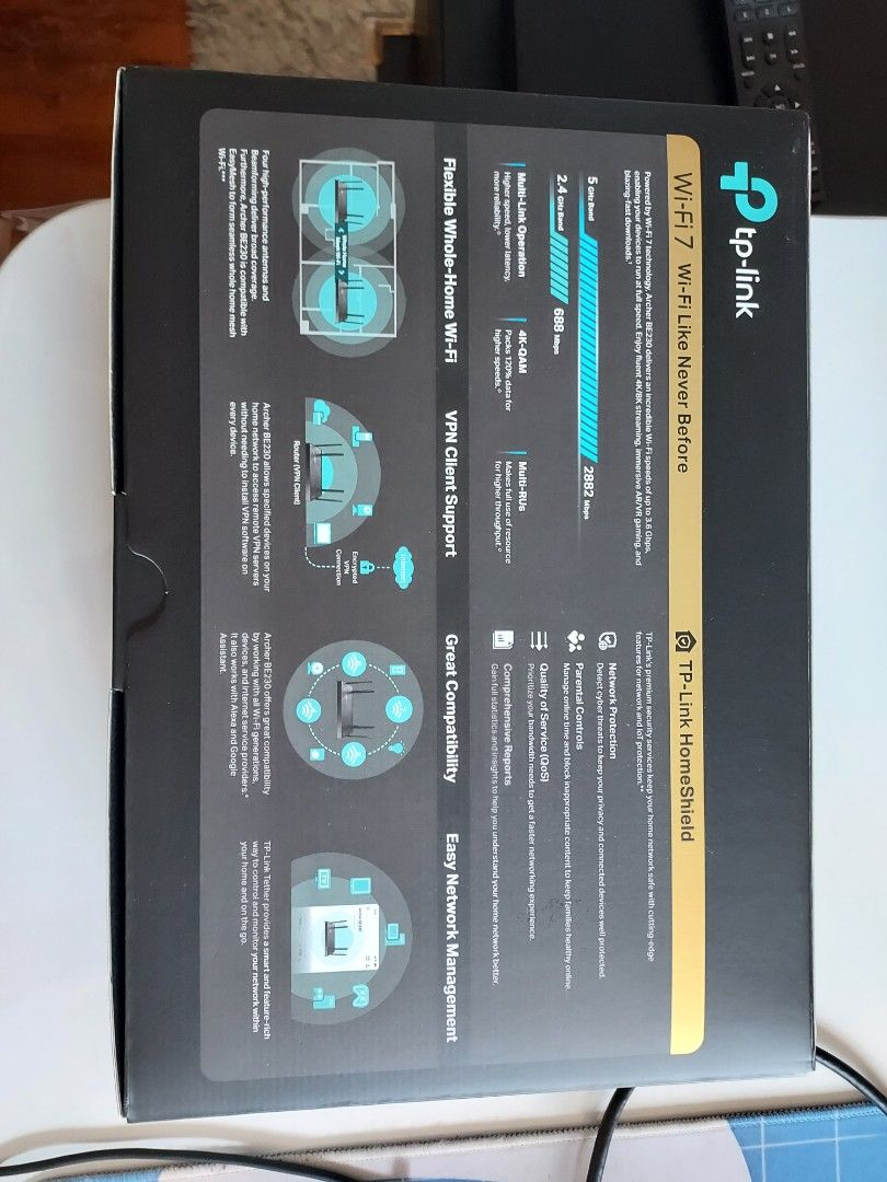 TP-Link Archer BE3600 Wi-Fi 7 Router63218248846467113