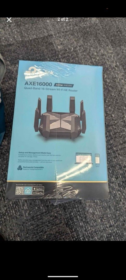 TP-Link AXE16000 Tri-Band Wi-Fi 6E Router63218248945410111