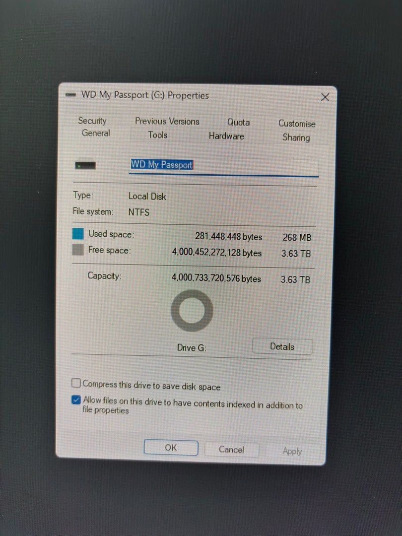 WD My Passport 4TB External Portable Storage Hard Drive Windows Mac63221273156482111