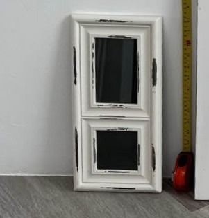 White washed vintage style Rustic Photo Frame