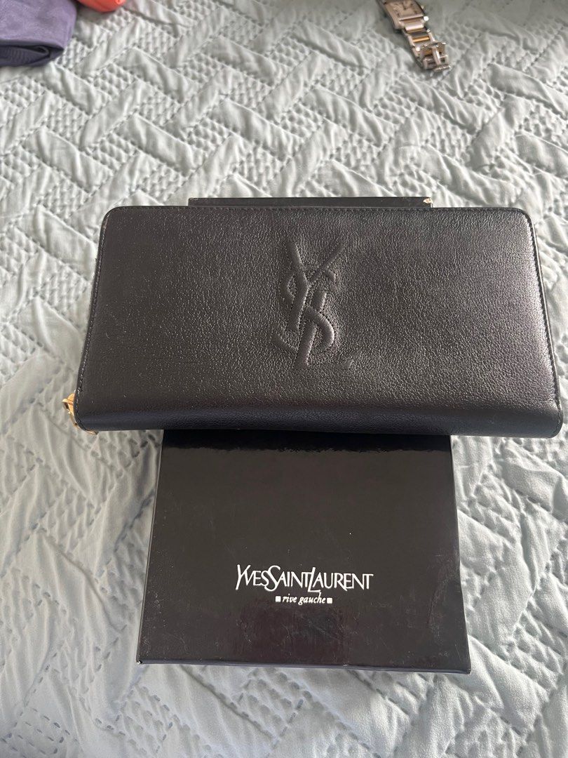 YSL Rive Gauche Wallet (Category: Luxury Bags & Wallets) located in Makati City. Submitted by tony_llana (Listing ID 1382026065, Image 1). Description: For sale: YSL Rive Gauche Wallet ₱15,000 + sf Good condition.