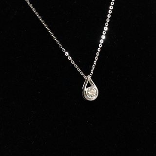 0.31ct Diamond Teardrop Pendant 18K White / 750, approx. GH color, clean and well-cut, 11 x 7mm (0.99g)64230510263939110