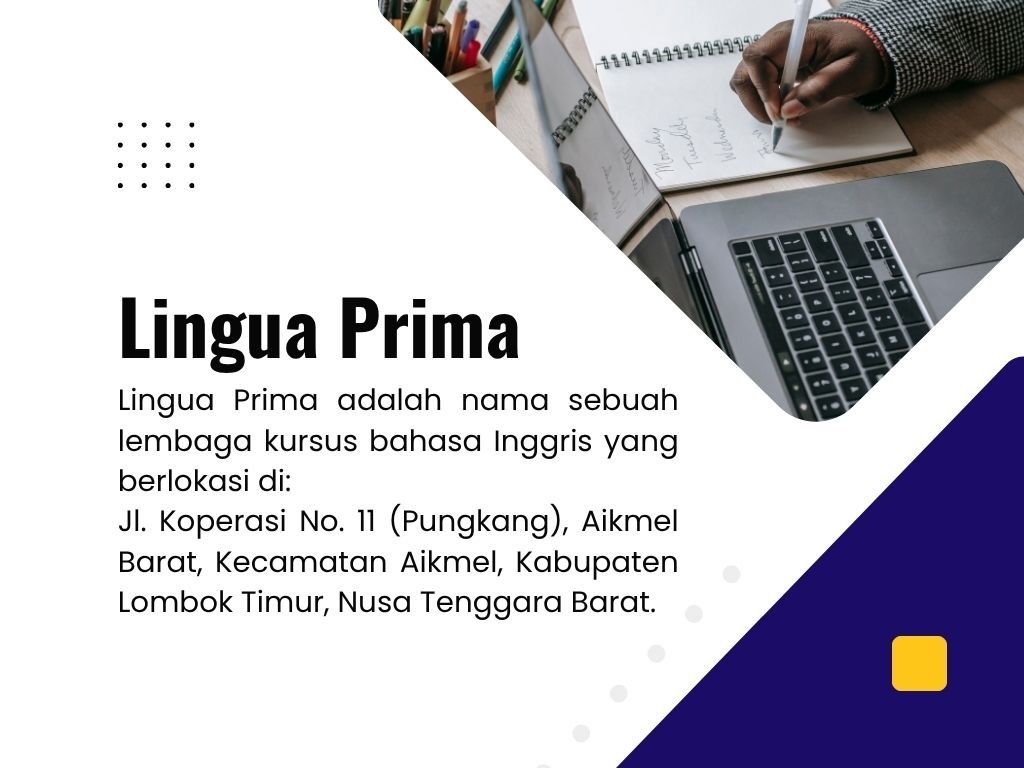0859-5660-9050 SPESIAL FOR KERJA LINGUA PRIMA BAHASA INGGRIS DI TOYA (Kategori: Vintage & Antik - Lainnya) berada di Lombok. Dikirim oleh linguaprim64536 (ID iklan 1382180844, Gambar 2). Deskripsi: 🌟 LINGUA PRIMA Kursus Bahasa Inggris Baru di Aikmel, Lombok Timur Belajar Bahasa Inggris Menjadi Lebih Mudah, Asyik, dan Praktis! 1️⃣ Nama-Nama Guru di Lingua Prima Lingua Prima dibimbing oleh tim pengajar muda yang berpengalaman dan komunikatif, siap