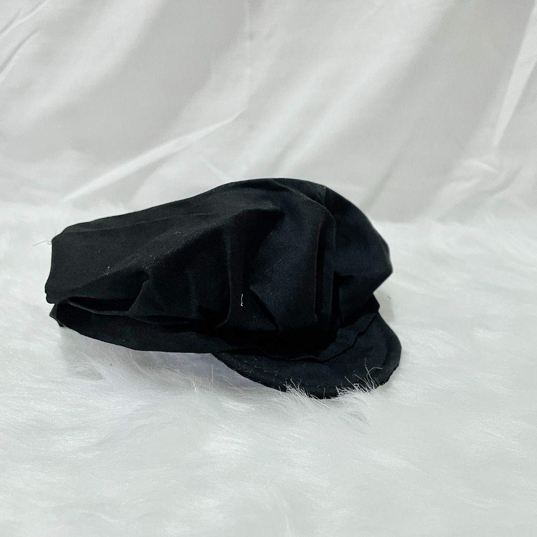 20cm Plush Doll Clothes - Black Vest Set (Category: Plushies & Soft Toys) located in San Pedro. Submitted by jeruri (Listing ID 1382232262, Image 2). Description: - Includes white collared top, black vest, pants, hat, and garter neck tie - Selling as a SET only.
