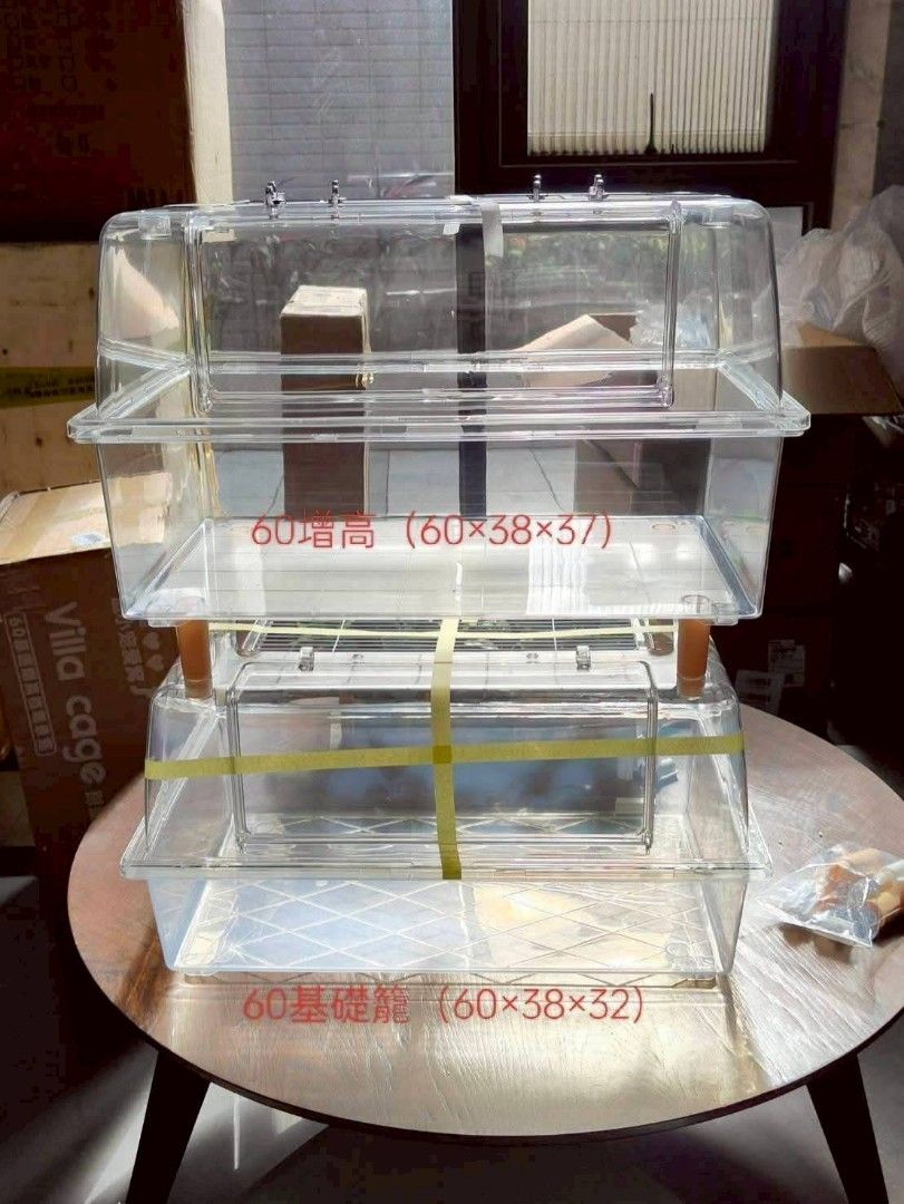 由 as2231425683334 (刊登 ID 1382169268，圖片 2) 提交，位於 台北市 (Taipei) 的 全新60增高籠 倉鼠籠 (類別：寵物及其他)，說明：尺寸60×38×37 放得下30公分以下跑輪 可搭配套組$1440 可帶回26跑輪+木屋+水壺+食盆。