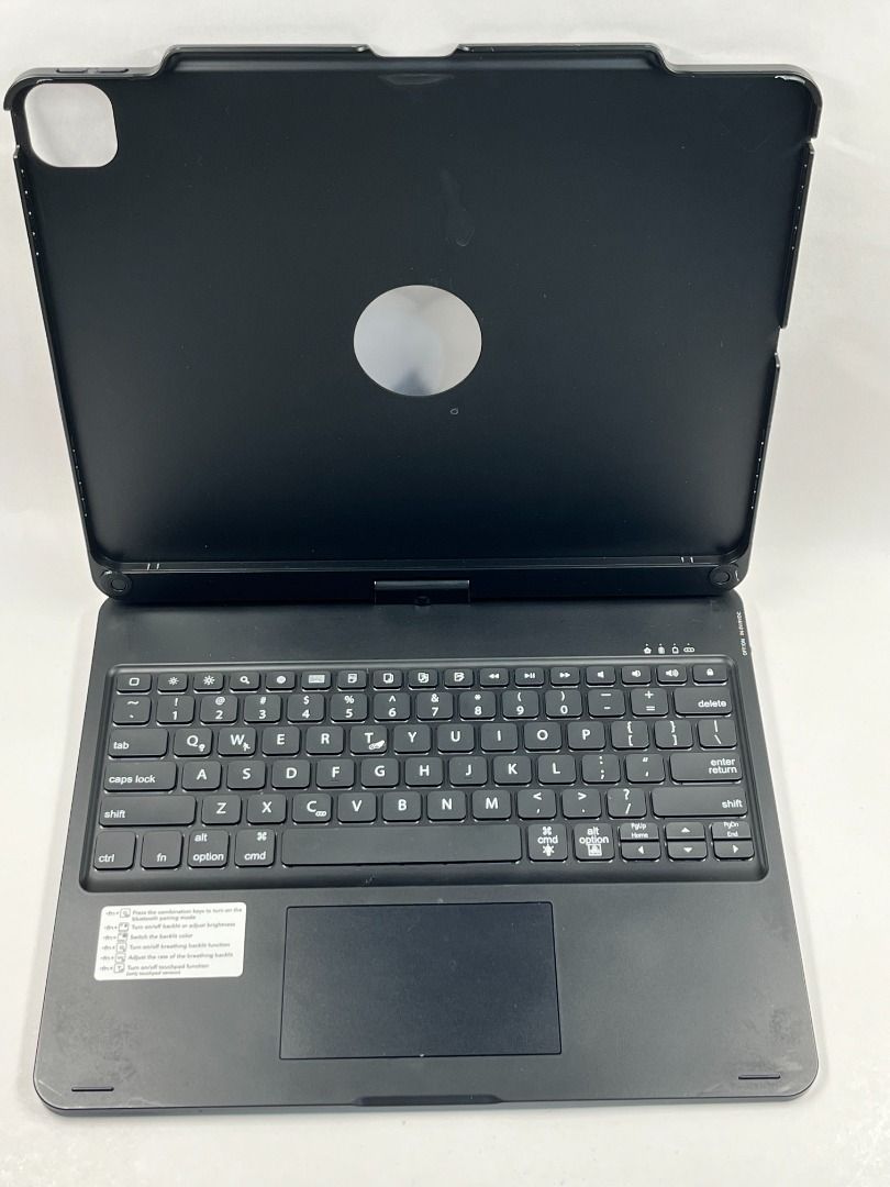 副廠鍵盤 12.9吋 黑色 (英文版,無注音) 90成新 功能正常 #keyboard_188, 手機及配件, 電子周邊配件及產品, 其他電子 ...