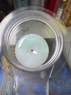 Myanmarđ˛đ˛ Jadeite A Jade, Sweet Color Large Peace Pendant64220531949186110