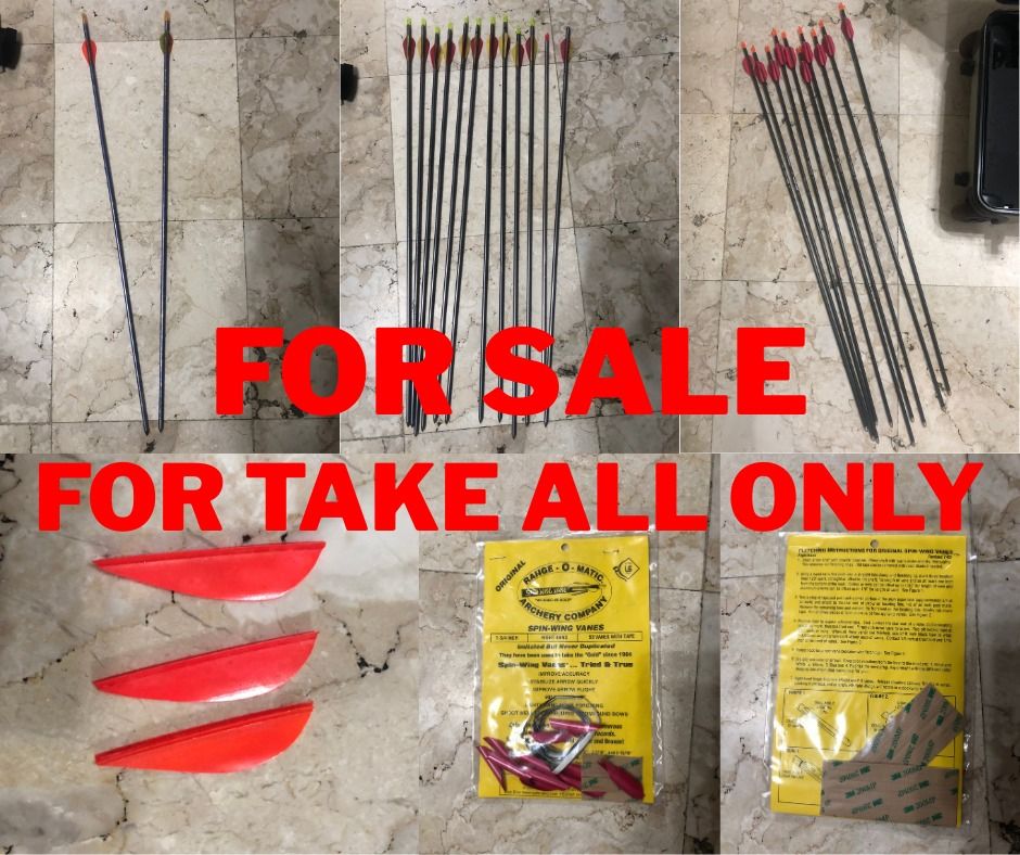 Archery Equipment (Category: Other Sports Equipment and Supplies) located in Manila. Submitted by PrimoH (Listing ID 1382210796, Image 2). Description: 🎯 FOR SALE: Archery Equipment 🎯 Complete archery set – take everything shown in the photos! 📍 Location: Manila 💵 Price: Negotiable ❗ Reason for Selling: Quit archery DM for more details or to arrange pickup..