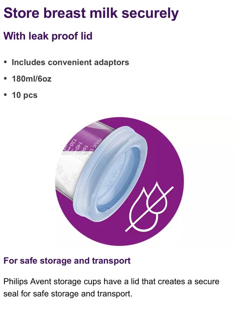 Breast milk storage cups (Category: Breastfeeding & Bottle Feeding) located in Quezon City. Submitted by rimaostwani (Listing ID 1382267793, Image 3). Description: Unopened .