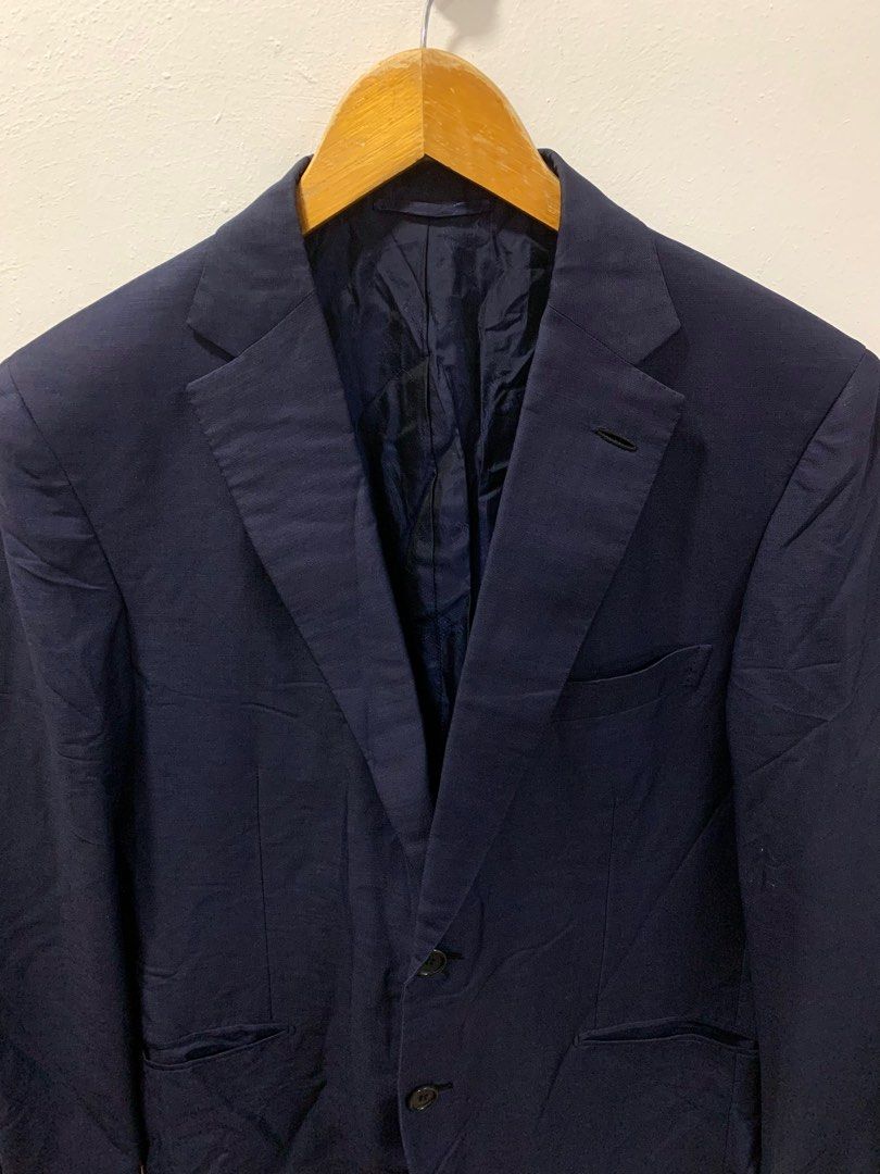 BRIONI BRUNICO SINGLE-BREASTED BLAZER (Category: Coats, Jackets and Outerwear) located in Cavite. Submitted by ___layern0ne (Listing ID 1382259134, Image 2). Description: Tagged Size: 48 C Armpit to Armpit: 21 inches Shoulder to Shoulder: 17.2-17.5 inches approx Sleeve: 25 inches Length: 29 inches Measured laid flat and at its longest point Slightly wrinkled due to storage Well used | Still in good condition | No major flaws like rips and holes |