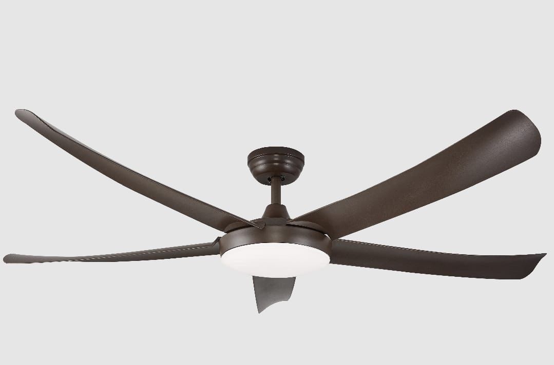 Brown Ceiling Fan with Remote Control