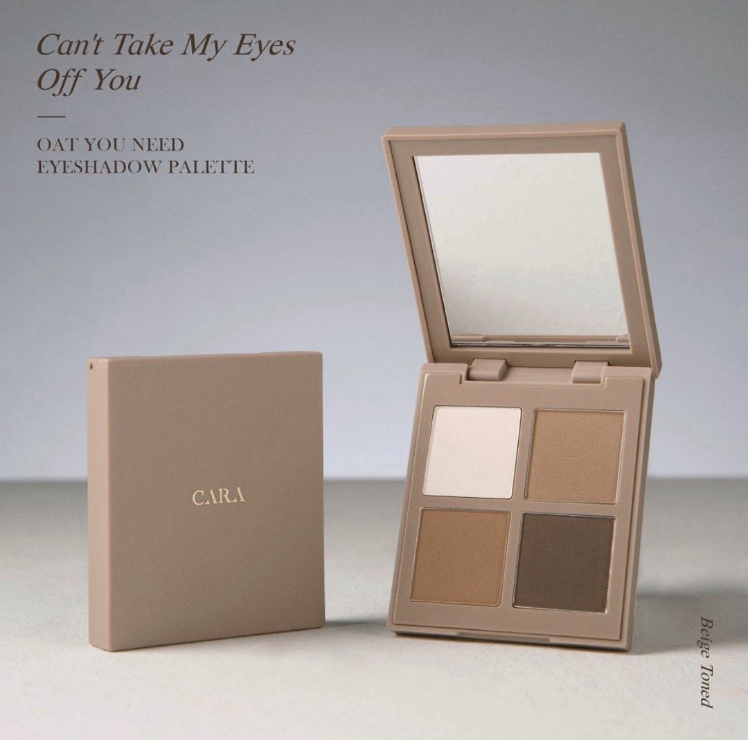 由 rayrayly (刊登 ID 1382168338，圖片 1) 提交，位於 高雄市 (Kaohsiung) 的 Cara beauty Can’t take my eyes of you 燕麥奶四格眼影盤 (類別：眼部彩妝、保養)，說明：。