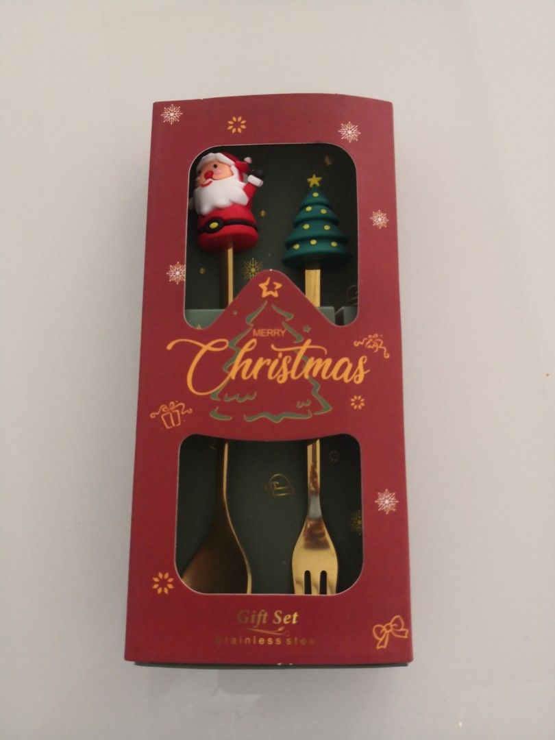 Christmas Gift Set - Stainless Steel Spoon & Fork