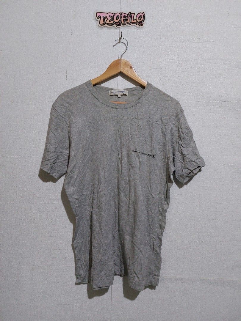 Comme des garcons (Category: Tshirts & Polo Shirts ) located in Tagum. Submitted by roxasteofilo (Listing ID 1382104724, Image 1). Description: Comme des garcons Size large tag need wash only L28 W19.5 price 850 free shipping po.
