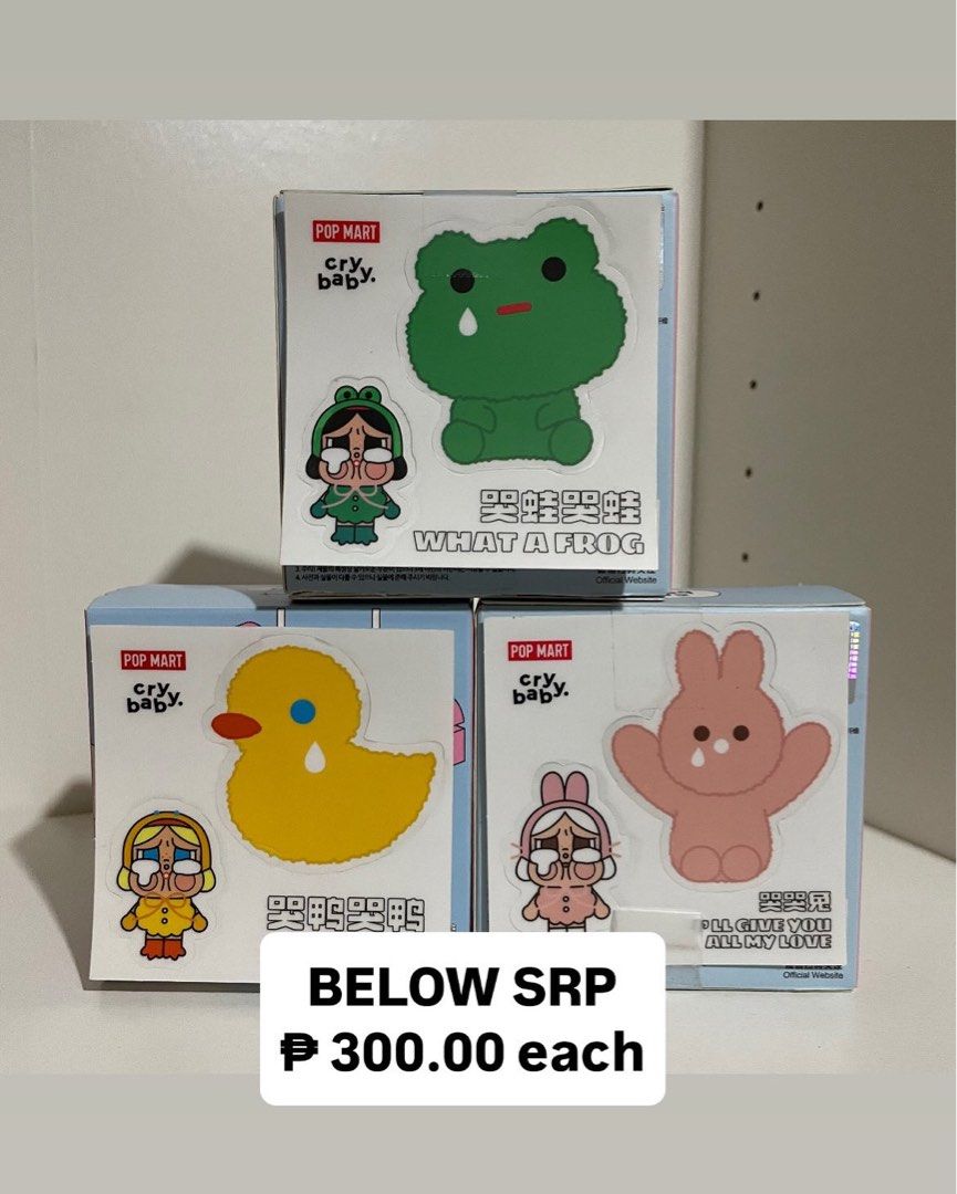 CRYBABY PIN BADGE AND PLUSH (Category: Plushies & Soft Toys) located in Bacoor. Submitted by superprettyk (Listing ID 1382167466, Image 1). Description: .