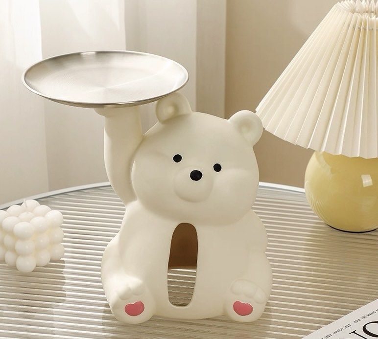 Cutie Porcelain Bear Tissue Holder (Category: Storage Boxes & Baskets) located in Makati City. Submitted by jsica777 (Listing ID 1382213986, Image 1). Description: Super duper cute! Finest guaranteed quality; no damage; easy to use; super classy; strong; durable; Materials: ceramics / porcelain Length: 19cm Width: 14cm Height: 22cm Plate size: 17cm RFS: bought a new one .