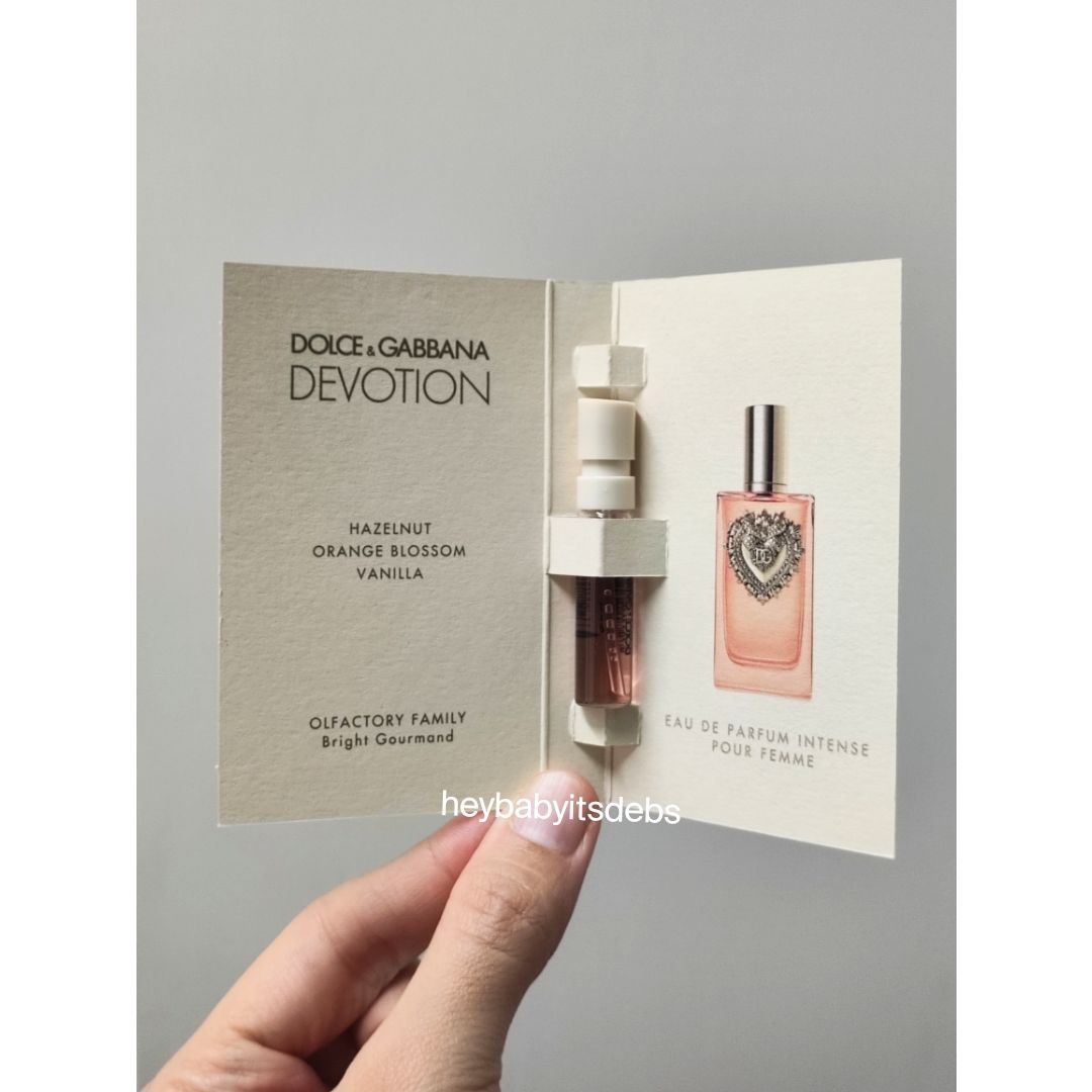 Devotion EDP / EDP Intense Sample Perfume - 1.5ml (Category: Fragrance & Deodorants) located in Manila. Submitted by heybabyitsdebs (Listing ID 1382176907, Image 2). Description: Brand new and authentic 1.5ml Made in France Full item catalog at www.heybabyitsdebs.com/shop Please check out our f b group heybabyitsdebs perfumes for more deals! We are not affiliated, associated, authorized, endorsed by, or in any way connected with the brand. All pr
