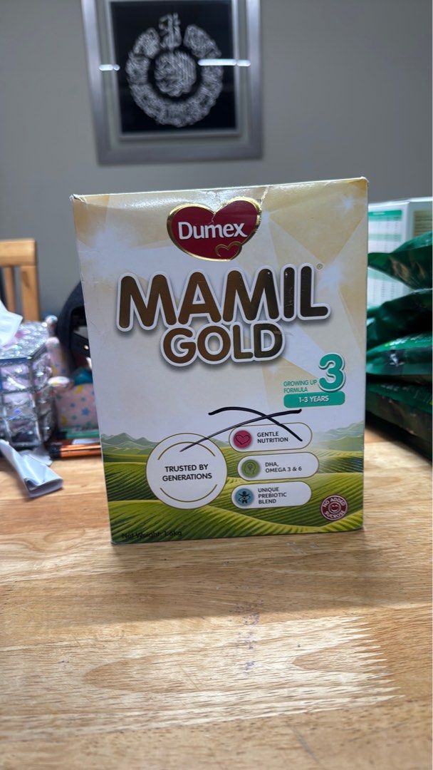Dumex Mamil gold 1.6kg 1-3 clear (harga asal RM100++) (Category: Breastfeeding & Bottle Feeding) located in Ulu Tiram. Submitted by xoxo.jambo.27 (Listing ID 1382133041, Image 1). Description: CLEAR LAST 2 kotak . Harga pasaran 1.6kg RM100++ . Nak clear 80% je RM38 EXP 17/10/2025. Pickup/postage..