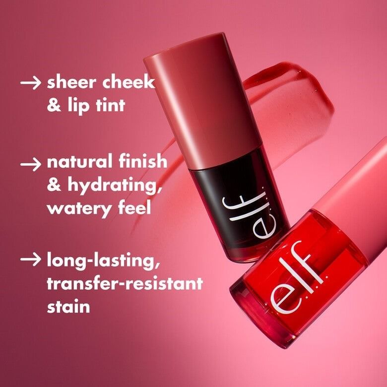 ELF Sheer For It Blush Tint (Category: Makeup) located in Manila. Submitted by juanashopbies_ph (Listing ID 1382277134, Image 2). Description: ELF Sheer For It Blush Tint 599 Available shades: - Plums Up - Left on Red - Pink Positive What it is: A buildable, multi-use blush tint with a hydrating, watery texture for a sheer, long-lasting stain Why you'll love it: Multi-use lip and cheek tint for a sheer wash of color Hydrating watery texture deliv