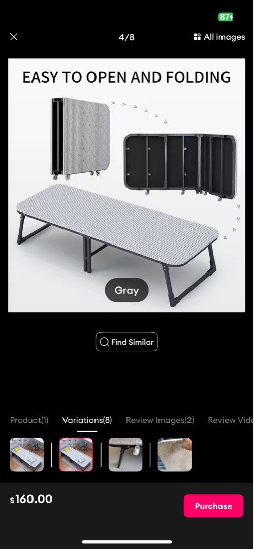 Folding Comfortable Single Bed - New Design65074420004482112