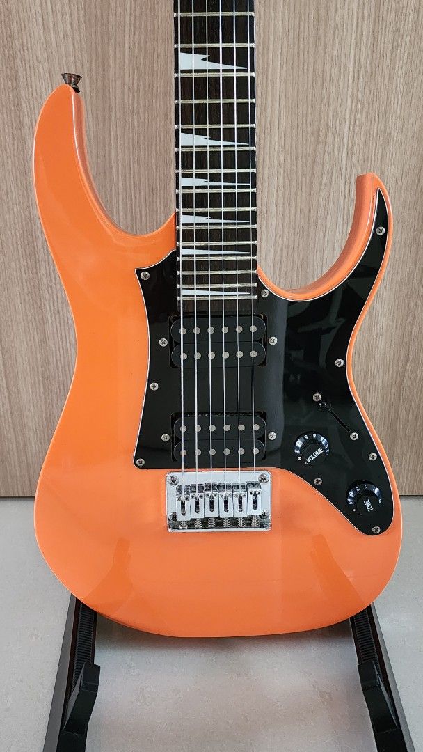 Ibanez GRGM21M Mikro Vibrant Orange Steel String Short Scale Electric ...