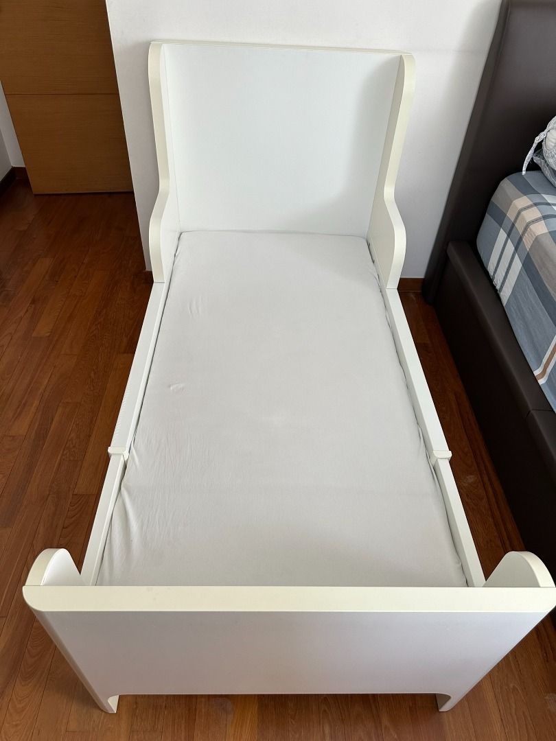 IKEA BUSUNGE Extendable Bed with Mattress for Child Toddler
