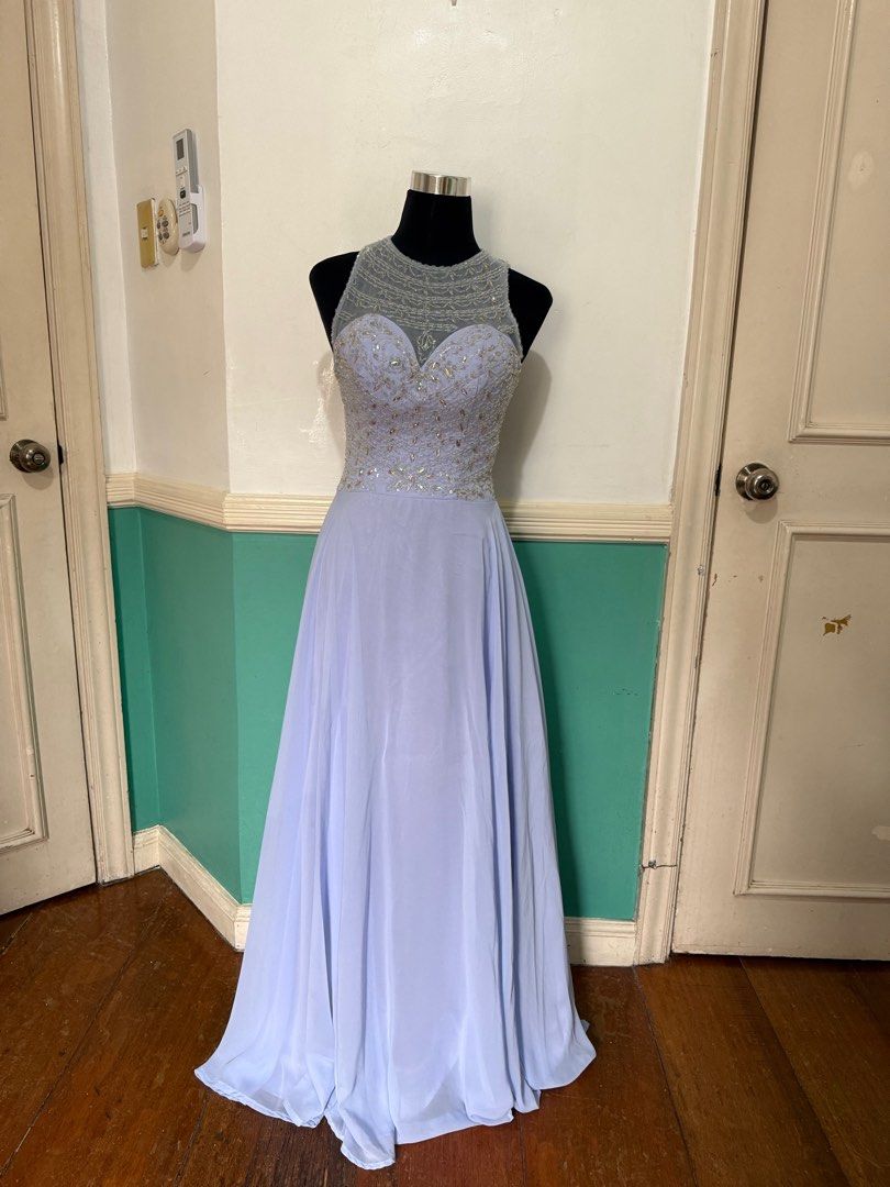 Lavander Blue Long Gown for RENT (Category: Evening dresses & gowns) located in Quezon City. Submitted by MJ_declutters (Listing ID 1382141481, Image 1). Description: Lavander Blue Long Gown for RENT size: small rent: Php 500 only deposit: Php 1,500 1 week rent period location: The Rock, Holy Spirit, Quezon City.