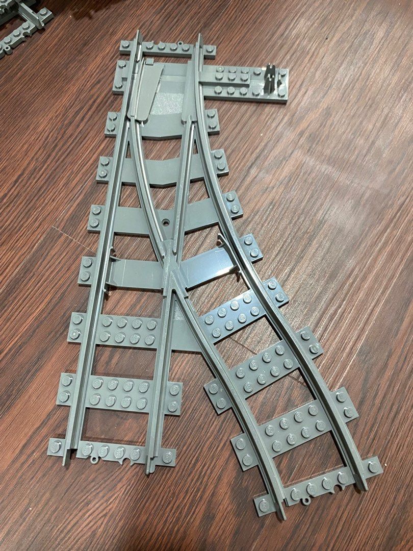 LEGO Train Rails (Category: Lego & Building Sets) located in Santa Rosa. Submitted by toysandusbmg (Listing ID 1382216238, Image 2). Description: LEGO Train Rails Short left - 50 php (29pcs available) Short right - 50 php (18pcs available) Straight - 50 php (21pcs available) Intersection left - 300 php (2pcs available) Intersection right - 300 (2pcs available) ~ Preowned items from Japan ~ Good condition ~ Sold per piece ~ Please see pictures for