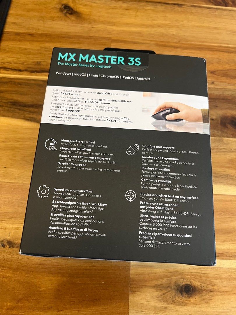 Logitech MX Master 3S Wireless Mouse - Black63214851579523111