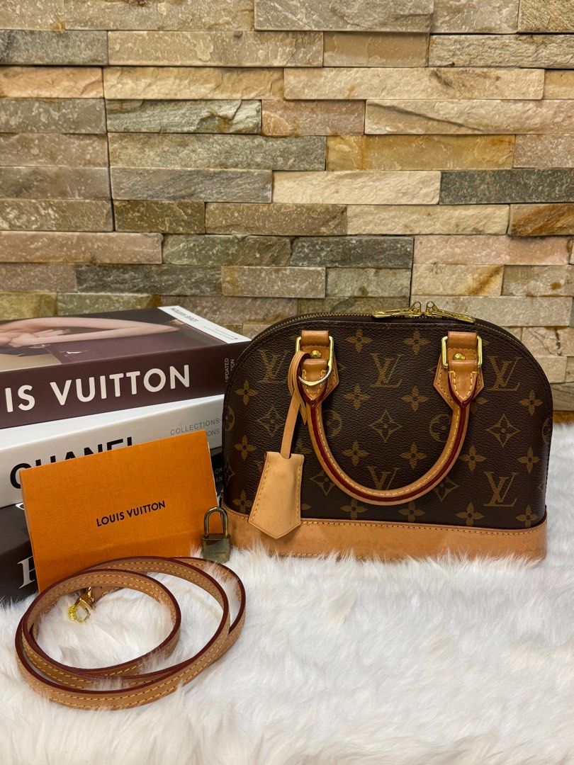 LV Monogram Alma BB (Category: Luxury Bags & Wallets) located in Taguig. Submitted by angelbellaclaire (Listing ID 1382291944, Image 2). Description: ✨ Louis Vuitton Alma BB in Monogram Canvas A timeless icon in a petite size — elegant, structured, and always in style! 👜 Details: • Style: Alma BB • Material: Monogram coated canvas with natural cowhide leather trim • Hardware: Gold-tone • Size: Approx. 9.8” L × 7.5” H × 4.7” W (25 × 19 × 12 cm) •
