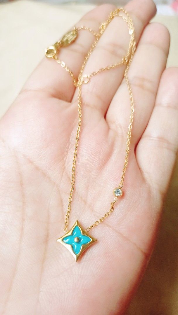 Lv necklace from japan (Category: Luxury Accessories) located in Manila. Submitted by osaze_27japanbags (Listing ID 1382155963, Image 2). Description: Lv necklace from japan no flaws with stamp,hallmark with gift box size 18 inches up to 20 inches kindly pm me.