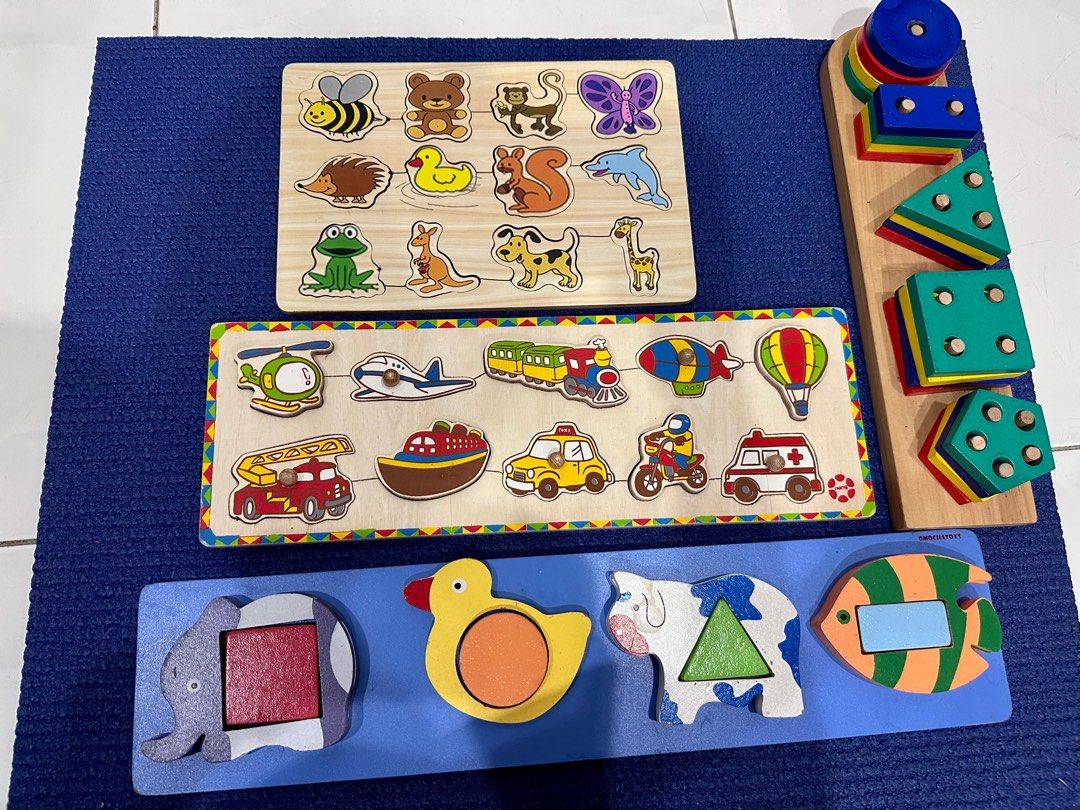 Mainan puzzle anak bayi toddler preloved (Kategori: Mainan & Baby Walker) berada di Jakarta Barat. Dikirim oleh emme. (ID iklan 1382151235, Gambar 1). Deskripsi: 100.000 dapat 4 puzzle Harga nett ya .