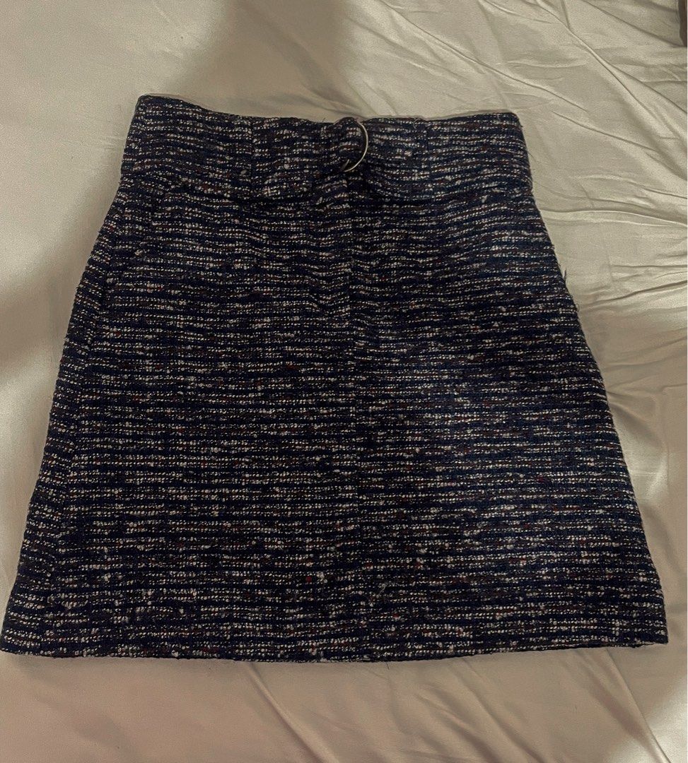 Mark and Spencer Tweed Skirt (Category: Skirts) located in Manila. Submitted by zunigae (Listing ID 1382223037, Image 1). Description: Please manage your expectations. Color of the item may change due to lighting and filter. No when worn pictures. Buyer can request for more pictures of the item if needed. Shipping fee will be shouldered by the buyer. Shipping will be based on the weight of items and preferred shipping courier. For Grab, Angkas an
