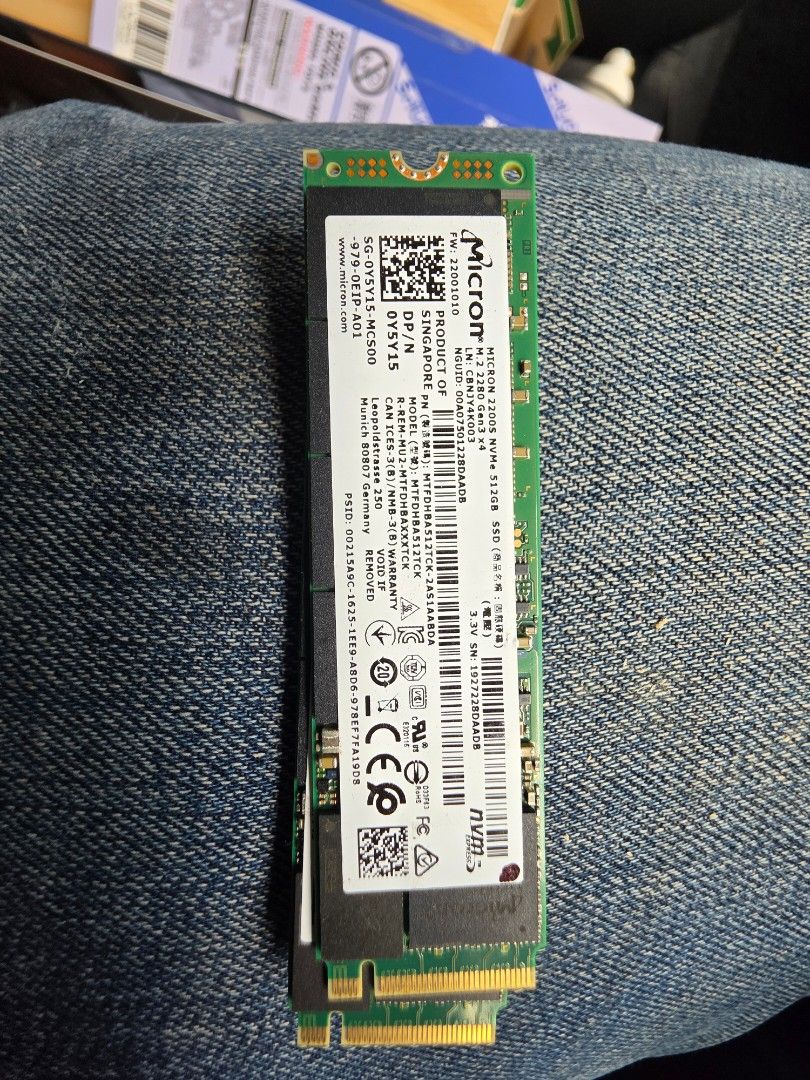 Micron 2300S NVMe M.2 2280 512GB SSD632222866708511120