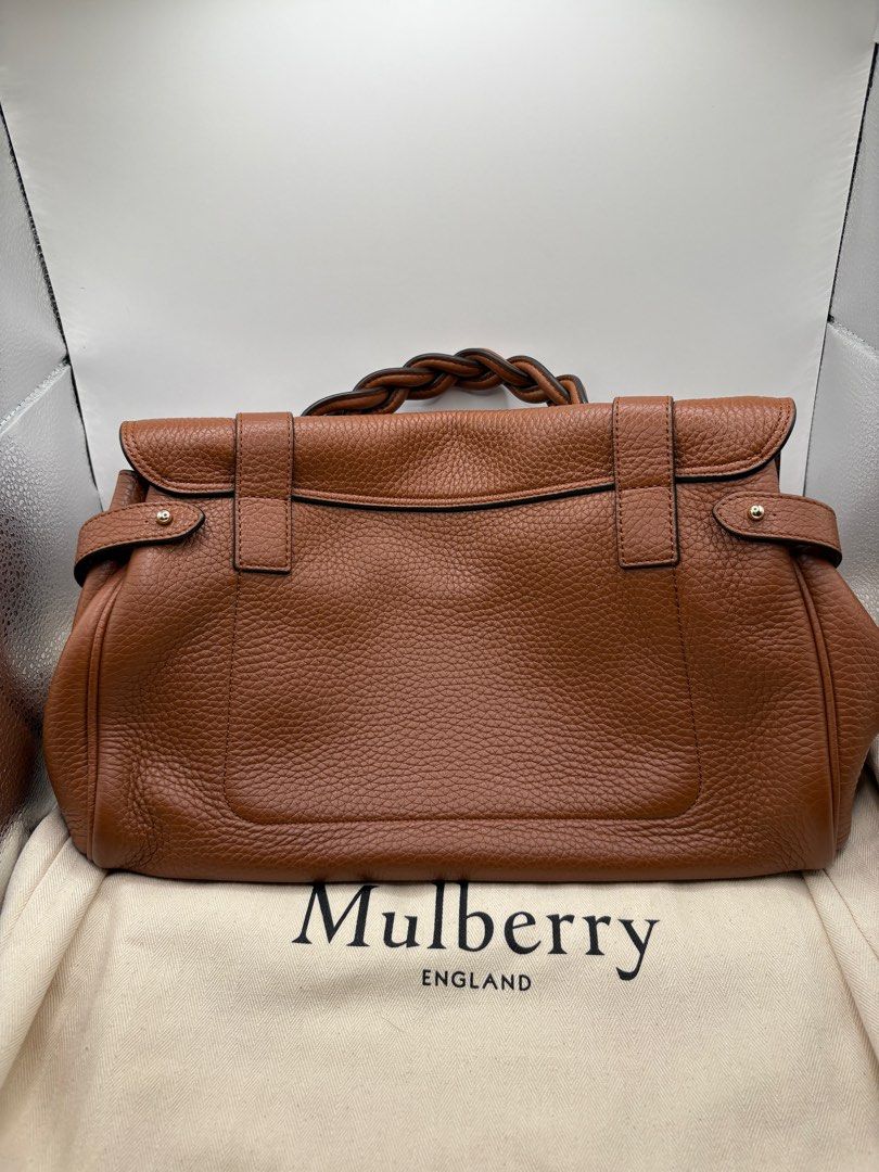 Muberry Alexa Bag New Version (Category: Luxury Bags & Wallets) located in Manila. Submitted by summercookie (Listing ID 1382274592, Image 2). Description: Used a few times Color: Chestnut An iconic Mulberry bag with braided top handle and double strap closure. Postman’s Lock closure Handcrafted braided top handle Adjustable leather shoulder strap for crossbody wear One main compartment Internal slip pocket Soft gold component finish Unlined Heig