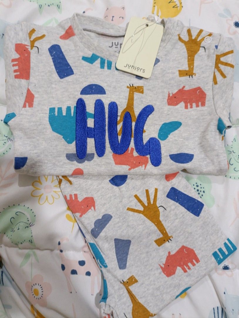 New junior pyjamas 18-24m (Category: Babies & Kids Fashion) located in Labu. Submitted by yuyupreloved14 (Listing ID 1382261120, Image 1). Description: baju tulisan sulam.