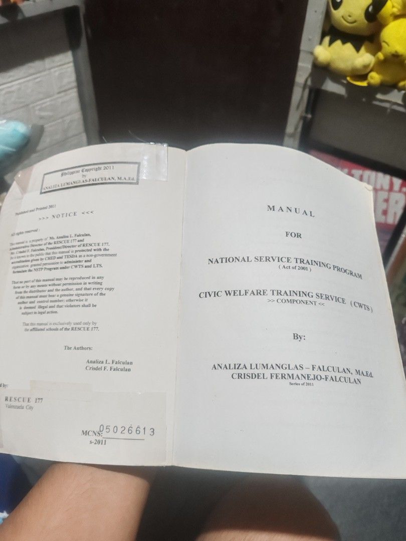 NSTP BOOK CWTS (Category: Textbooks) located in Quezon City. Submitted by blackstar08 (Listing ID 1382253693, Image 3). Description: Selling my pre loved NSTP Book Lightly Used Not Abused.