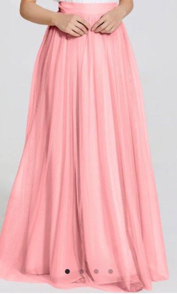 Old rose bridesmaid long skirt (Category: Skirts) located in General Trias. Submitted by mrg10 (Listing ID 1382228581, Image 1). Description: Brandew Large on tag with side slit.