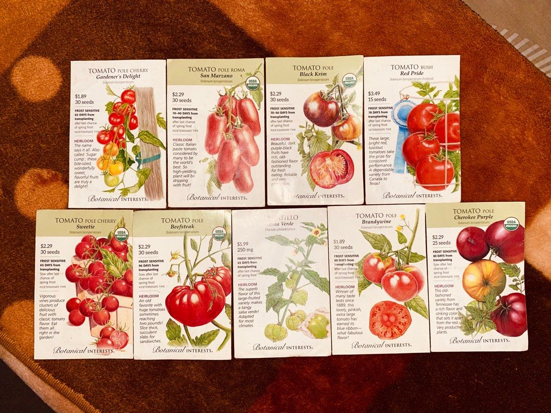 ORIGINAL BOTANICAL INTERESTS SEEDS from USA (Category: Plants & Seeds) located in Talavera. Submitted by ajlico (Listing ID 1382276877, Image 2). Description: BOTANICAL INTERESTS Seeds from USA All seeds in the website are currently 2.69 USD and above—while I’m selling all 39 seed packs for ₱2500 or individually for ₱100 with a minimum purchase of 3 packs. *REMEMBER Take note what you see in the image is what you get so manage your expectations a