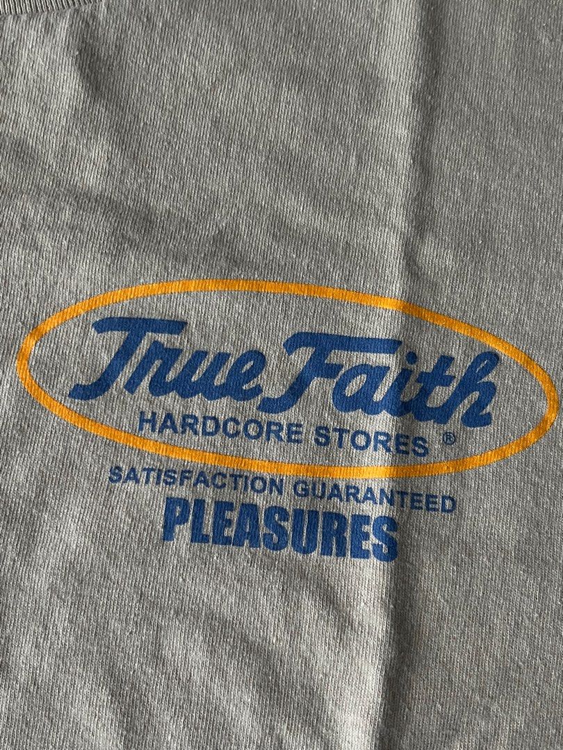 Pleasures True Faith Hardcorestore Concept Tshirt (Category: Tshirts & Polo Shirts ) located in Dasmarinas. Submitted by graceeeeeeeee (Listing ID 1382155207, Image 3). Description: small decluttering orig price 2800.